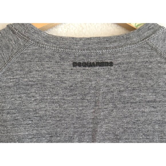 mens size L Dsquared2 Mens Gray Crew neck‎ Sweatshirt Cotton - Picture 13 of 13